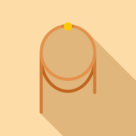 West lasso icon flat vector. Western cowboy. Rodeo cordのイラスト素材