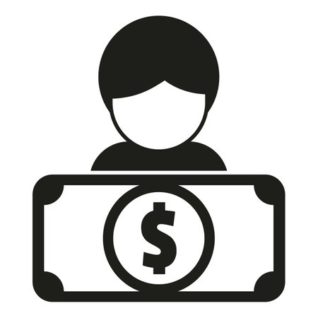 Retire compensation icon simple vector. Business money. Reward supportのイラスト素材