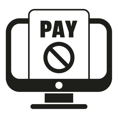 Online pay icon simple vector. Card error. Sale internetのイラスト素材