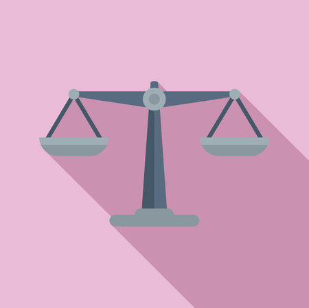 Finance balance icon flat vector. Policy risk. Money securityのイラスト素材