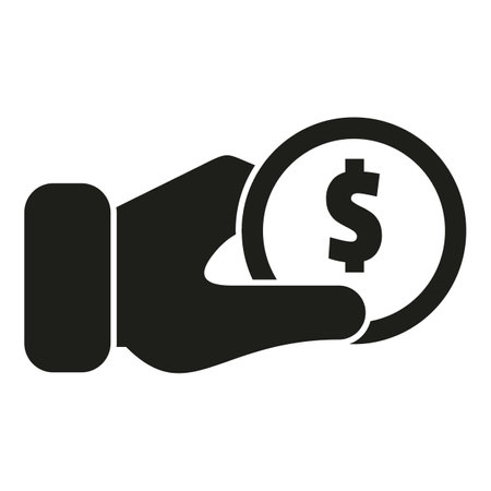 Coin trade icon simple vector. Business risk. Security lifeのイラスト素材
