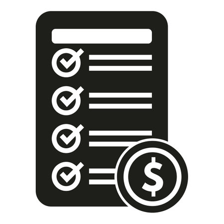 Research to do list icon simple vector. Digital business. Marketing studyのイラスト素材