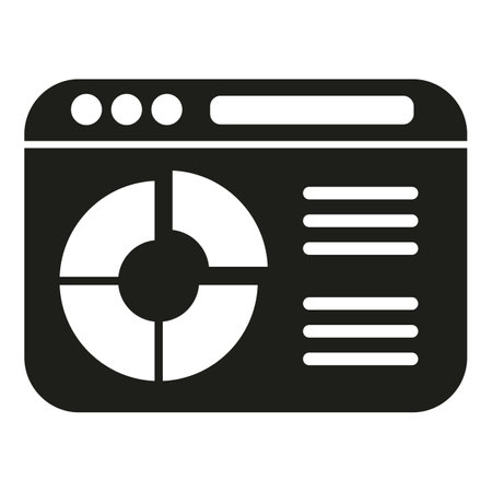 Web finance research icon simple vector. Digital business. Study online