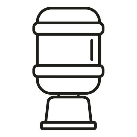 Water bottle icon outline vector. Fitler treatment. Tank systemのイラスト素材