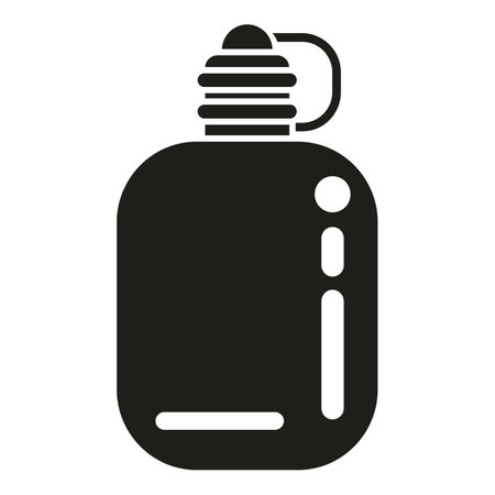 Water flask icon simple vector. Travel equipment. Vacation accessoriesのイラスト素材