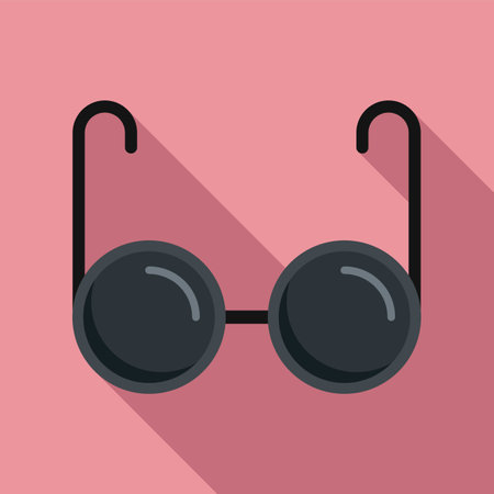 Blind eyeglasses icon. Flat illustration of Blind eyeglasses icon for web designの写真素材
