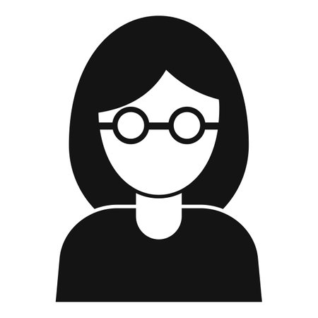 Woman blind icon. Simple illustration of Woman blind icon for web design isolated on white backgroundの写真素材