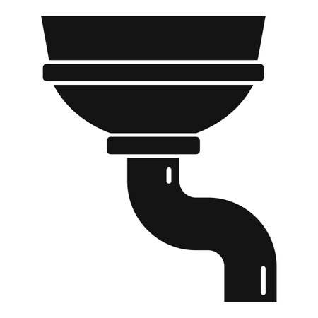 Rooftop gutter icon. Simple illustration of rooftop gutter icon for web design isolated on white backgroundの写真素材