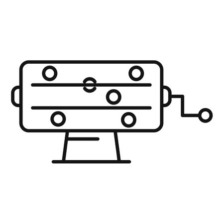 Lottery icon outline . Lucky draw bingo. Lotto prize ballの写真素材