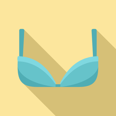 Girl bra icon. Flat illustration of girl bra icon for web designの写真素材