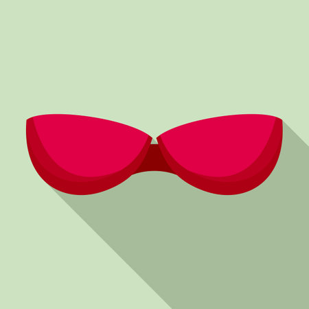 Chest bra icon. Flat illustration of chest bra icon for web designの写真素材