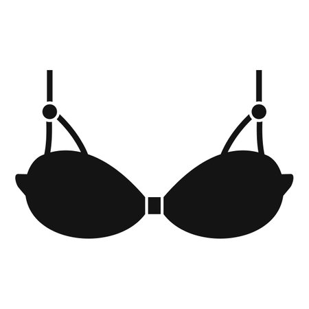 Cup bra icon. Simple illustration of cup bra icon for web design isolated on white backgroundの写真素材