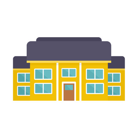House cottage icon. Flat illustration of house cottage icon isolated on white backgroundの写真素材
