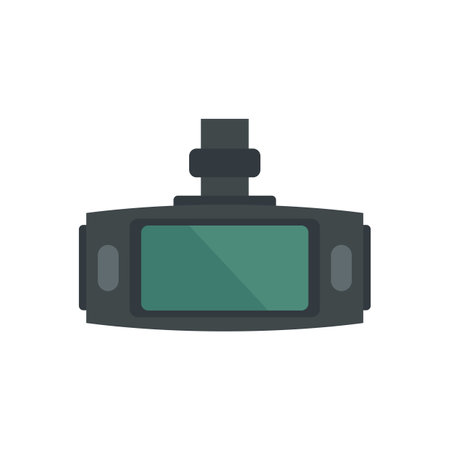 Dvr tft screen icon. Flat illustration of dvr tft screen icon isolated on white backgroundの写真素材