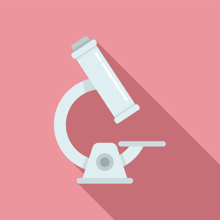 Chicken pox microscope icon. Flat illustration of chicken pox microscope icon for web designの写真素材