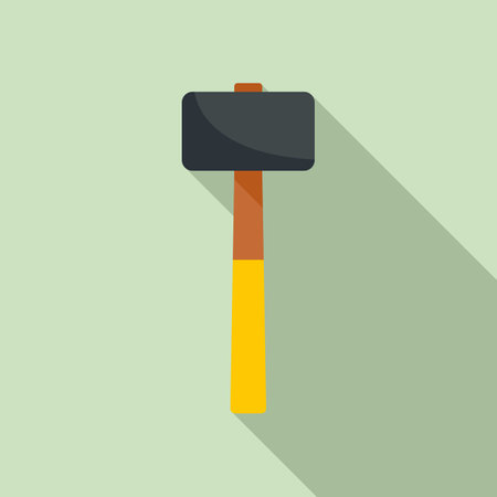 Sledge hammer icon. Flat illustration of sledge hammer icon for web designの写真素材