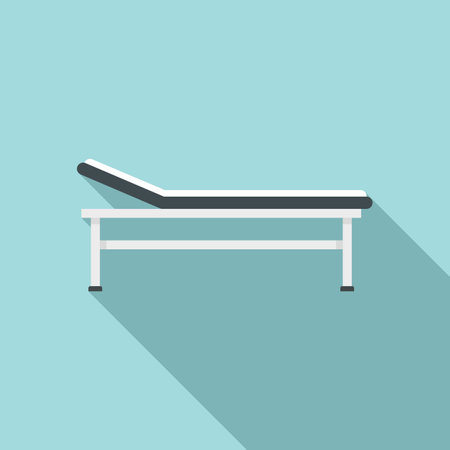 Magnetic resonance imaging bed icon. Flat illustration of magnetic resonance imaging bed icon for web designの写真素材