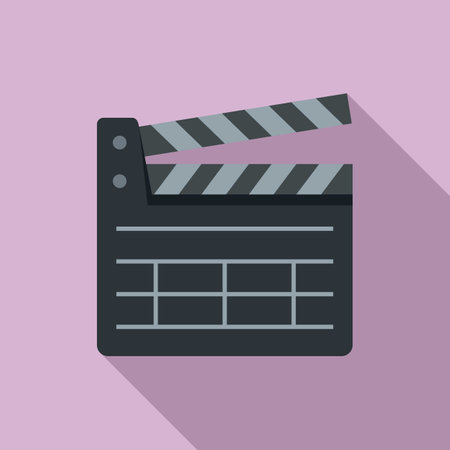 Director clapper icon. Flat illustration of director clapper icon for web designの写真素材