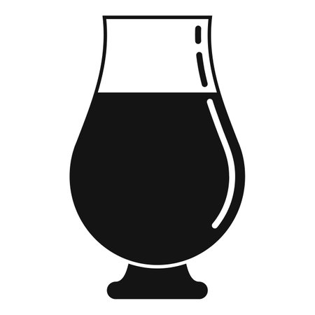 Bartender beer glass icon. Simple illustration of bartender beer glass icon for web design isolated on white backgroundの写真素材
