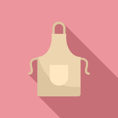 Kitchen apron icon. Flat illustration of kitchen apron icon for web designの写真素材
