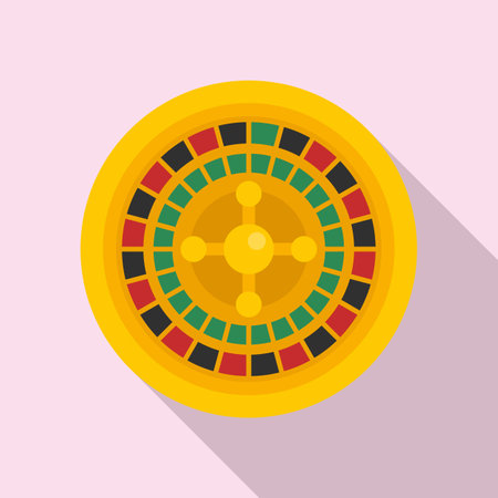 Fortune roulette icon. Flat illustration of fortune roulette icon for web designの写真素材