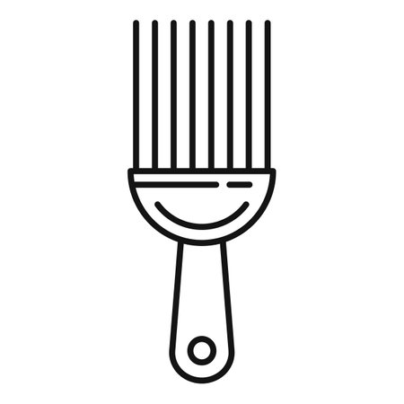Dog brush icon. Outline dog brush icon for web design isolated on white backgroundの写真素材