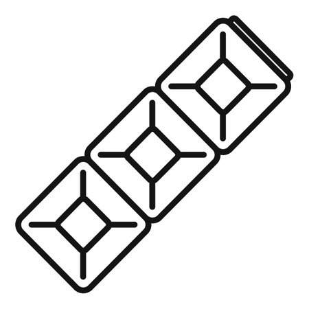 Gemstone bracelet icon. Outline gemstone bracelet icon for web design isolated on white backgroundの写真素材