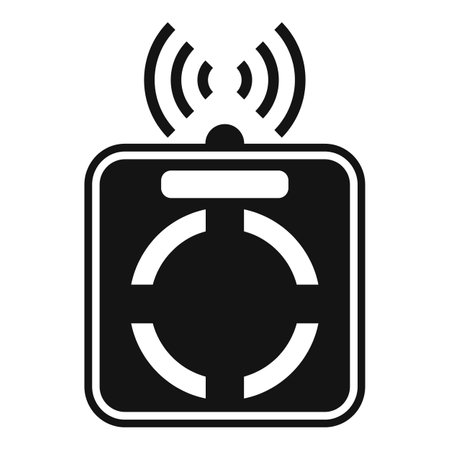 Wifi smart scales icon. Simple illustration of Wifi smart scales icon for web design isolated on white backgroundの写真素材