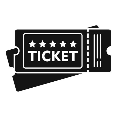 Electric train ticket icon. Simple illustration of Electric train ticket icon for web design isolated on white backgroundの写真素材
