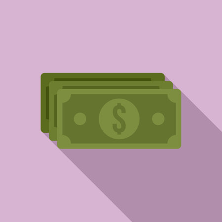 Cash money icon. Flat illustration of Cash money icon for web designの写真素材