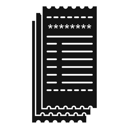 Payment bill icon. Simple illustration of Payment bill icon for web design isolated on white backgroundの写真素材