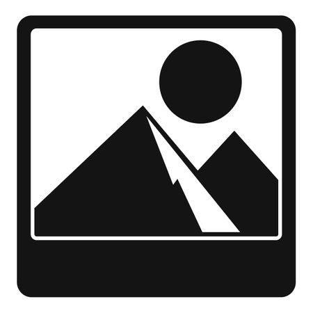 Trip holiday icon. Simple illustration of trip holiday icon for web design isolated on white backgroundの写真素材