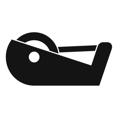 School tape icon. Simple illustration of school tape icon for web design isolated on white backgroundの写真素材