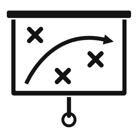 Crisis strategy icon. Simple illustration of crisis strategy icon for web design isolated on white backgroundの写真素材