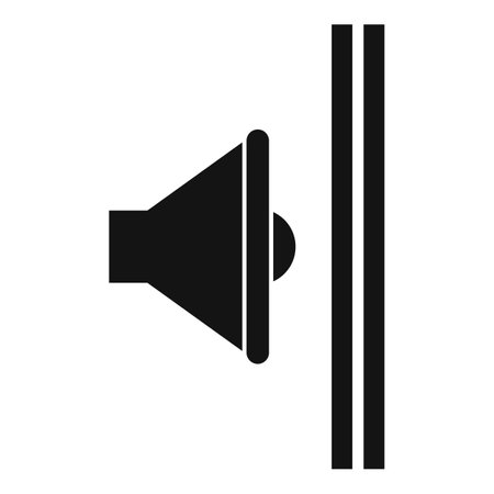 Sound absorbing wall icon. Simple illustration of Sound absorbing wall icon for web design isolated on white backgroundの写真素材