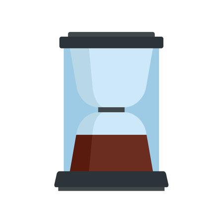 Holder coffee machine icon. Flat illustration of holder coffee machine icon isolated on white backgroundの写真素材