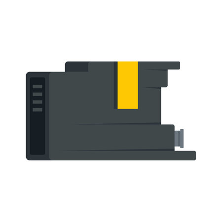 Cartridge icon. Flat illustration of cartridge icon isolated on white backgroundの写真素材