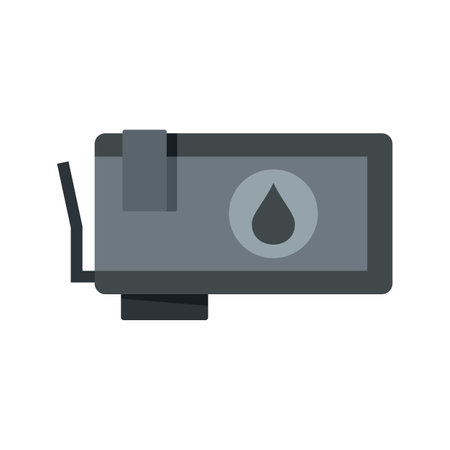 Ink cartridge icon. Flat illustration of ink cartridge icon isolated on white backgroundの写真素材