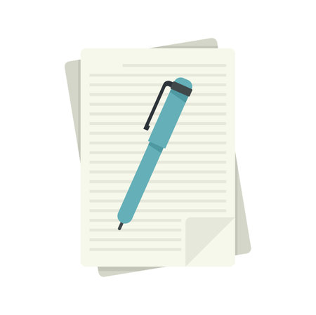 Grammar edit icon. Flat illustration of grammar edit icon isolated on white backgroundの写真素材