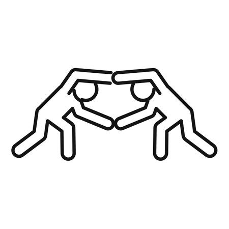 Greco-roman wrestling defence icon. Outline Greco-roman wrestling defence icon for web design isolated on white backgroundの写真素材