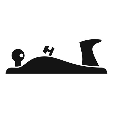 Carpenter plane icon. Simple illustration of Carpenter plane icon for web design isolated on white backgroundの写真素材