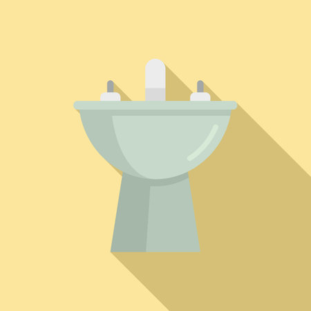 Equipment bidet icon. Flat illustration of Equipment bidet icon for web designの写真素材