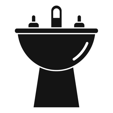 Domestic bidet icon. Simple illustration of Domestic bidet icon for web design isolated on white backgroundの写真素材