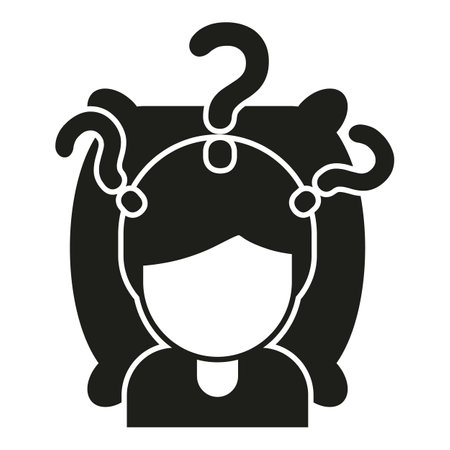 Person awake problem icon simple vector. Night person. Treatment zzzのイラスト素材