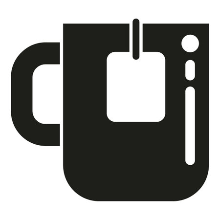 Night tea mug icon simple vector. Insomnia sleep. Awake treatmentのイラスト素材