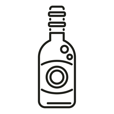 Soy sauce menu icon outline vector. Food fish. Asian cookingのイラスト素材