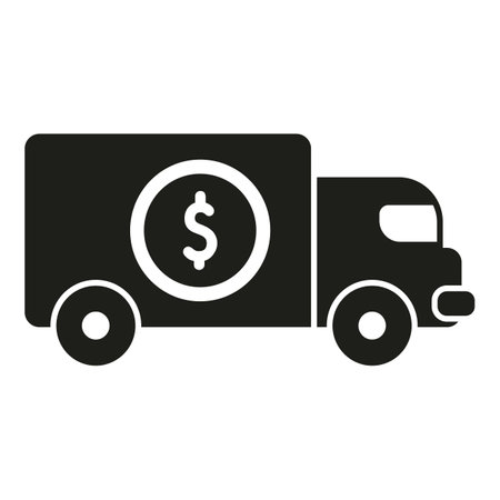 Bank reserve truck icon simple vector. Money finance. Business capitalのイラスト素材