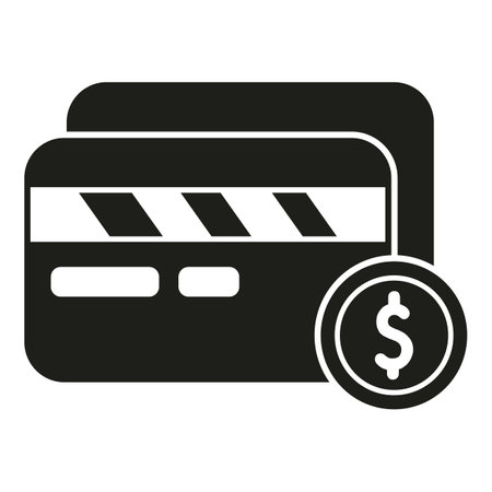 Money credit card icon simple vector. Bank economy. Coin depositのイラスト素材