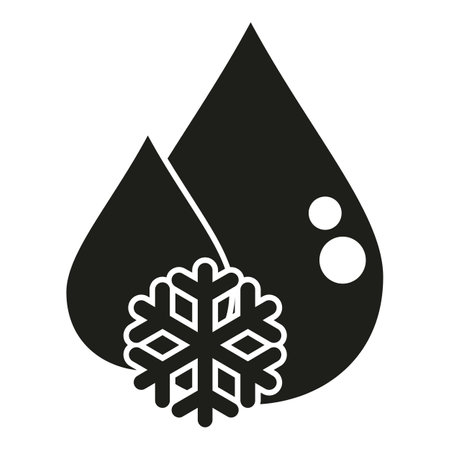 Freeze drop icon simple vector. Repair service. Home workのイラスト素材