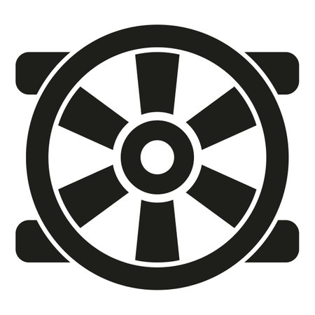 Equipment fan icon simple vector. Repair service. Home workのイラスト素材